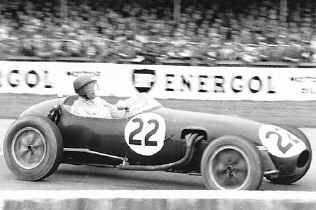 Cliff Allison races to victory at Goodwood, 1958