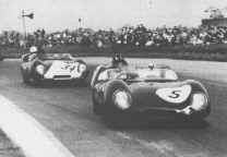 Westcott chases G. Hill (Lotus 15) in 1958