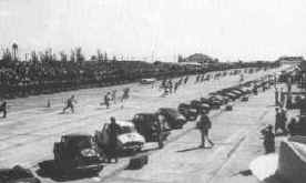Start of 1957 12-Hours of Sebring. Photo from Sebring archves.